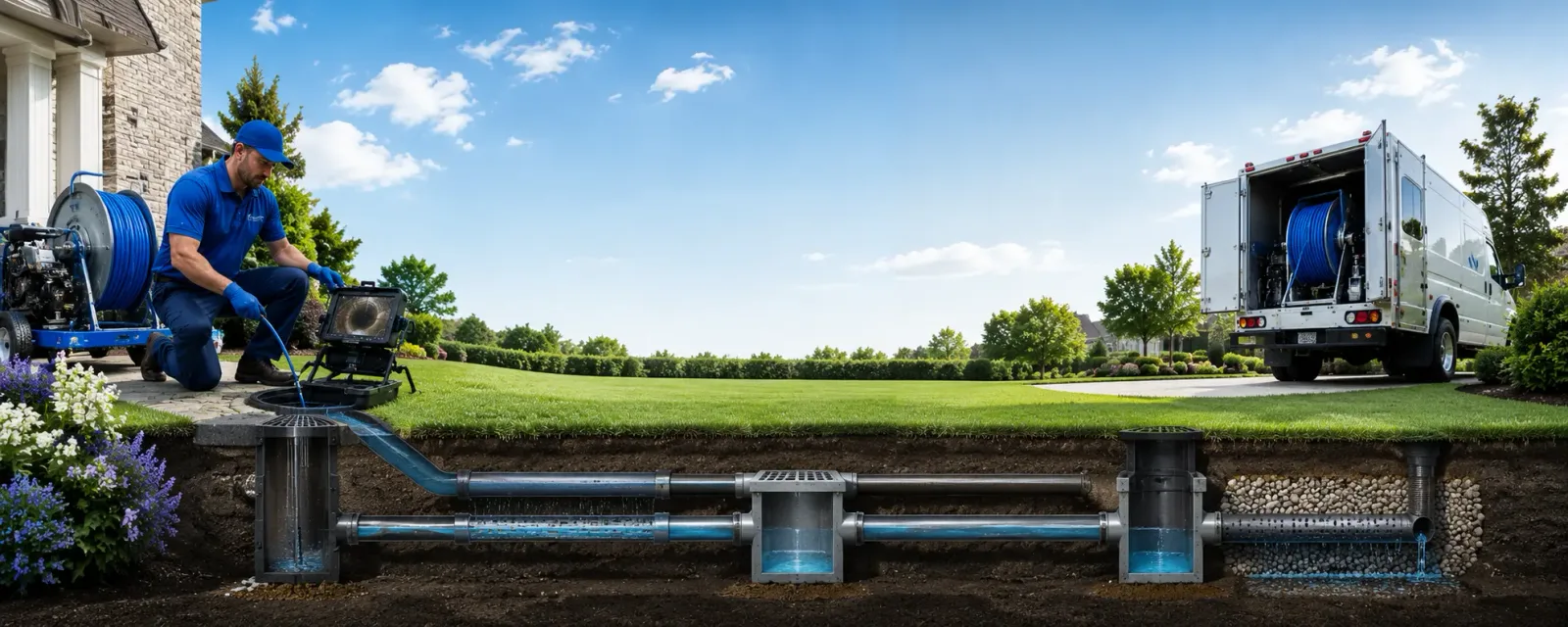 Outdoor drain cleaning information for La Loma, NM